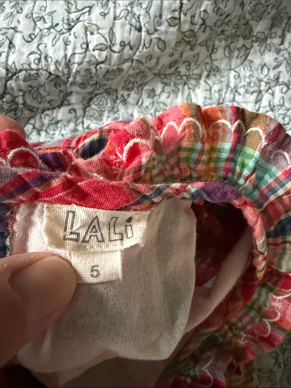 Lali girls dress in madras plaid - Picture 2 of 3
